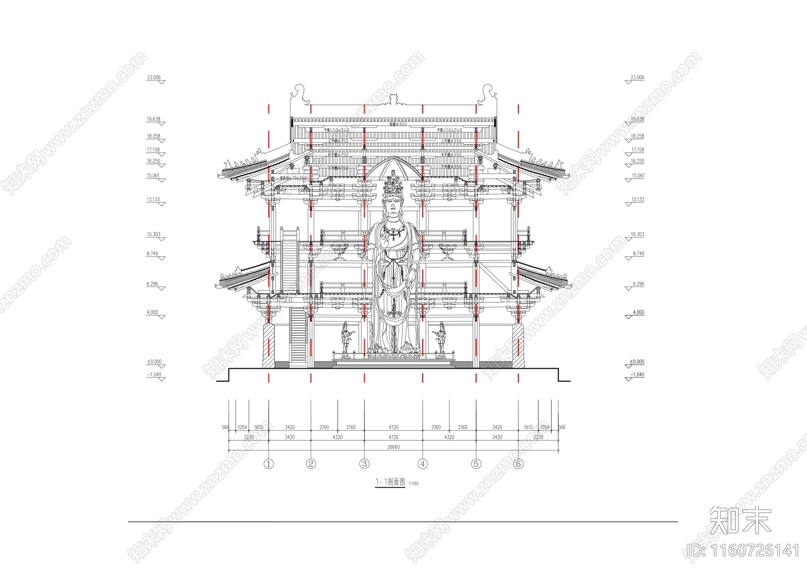 独乐寺施工图下载【ID:1160726141】