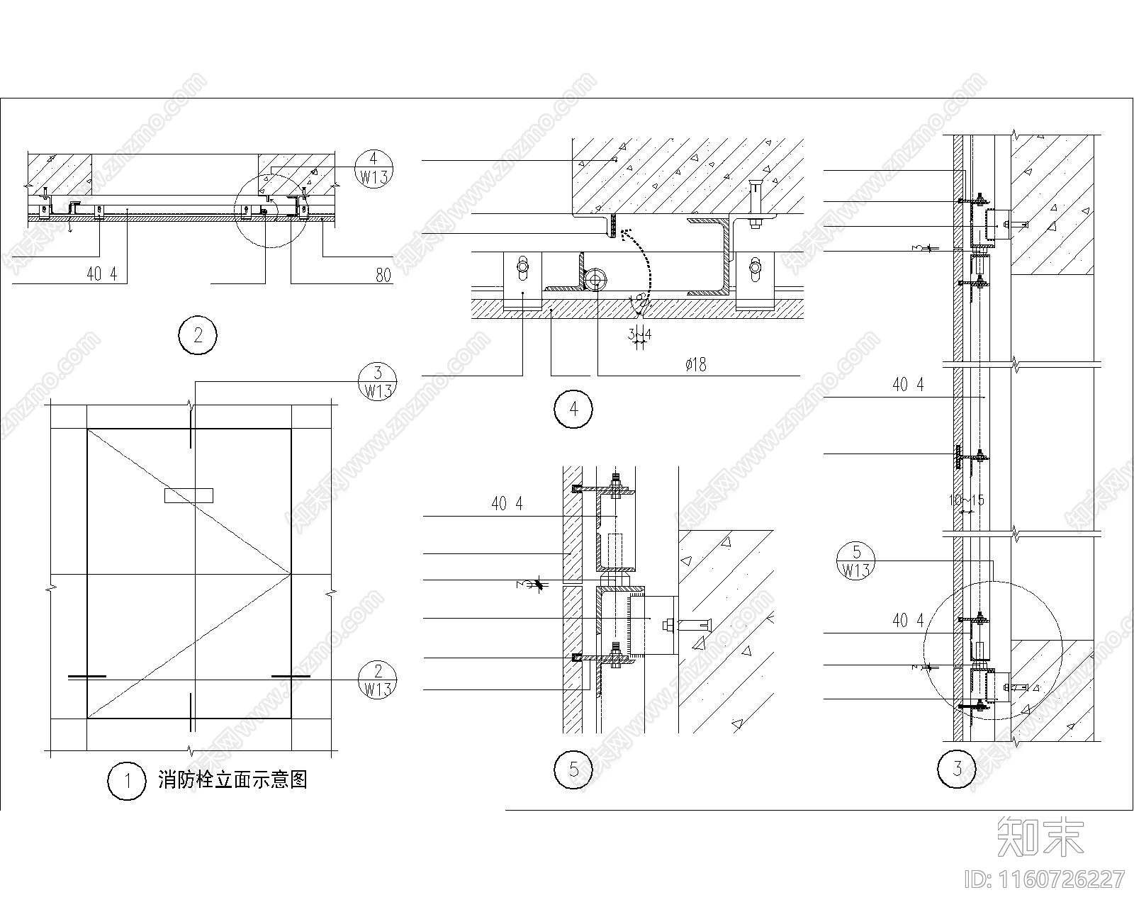 标准图集墙面石材节点cad施工图下载【ID:1160726227】