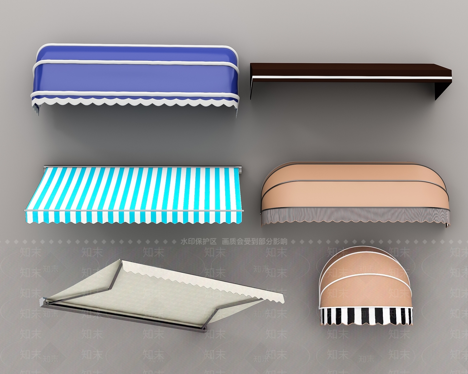 现代遮阳棚SU模型下载【ID:1160726821】