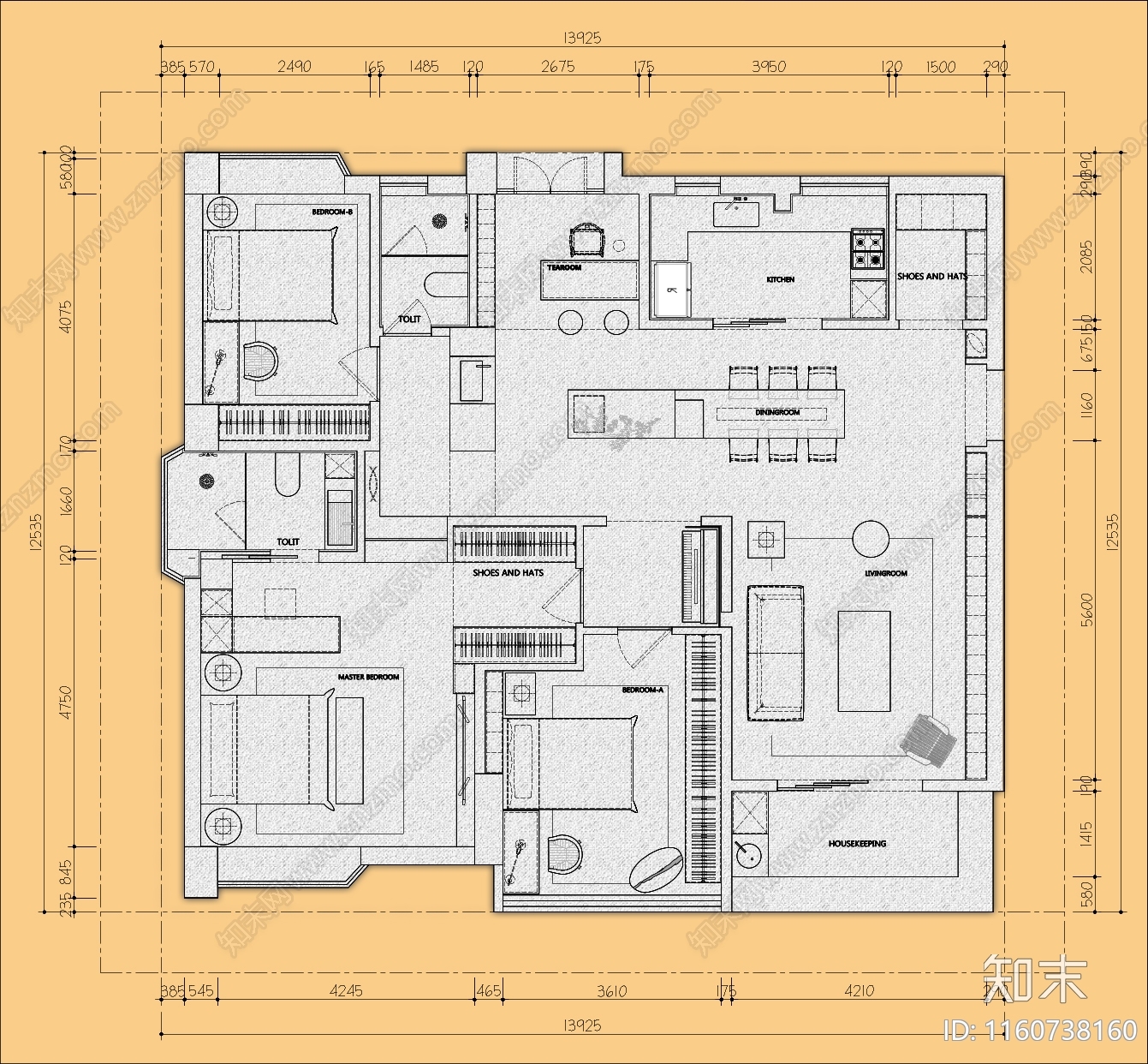 2024大平层平面优化合集cad施工图下载【ID:1160738160】