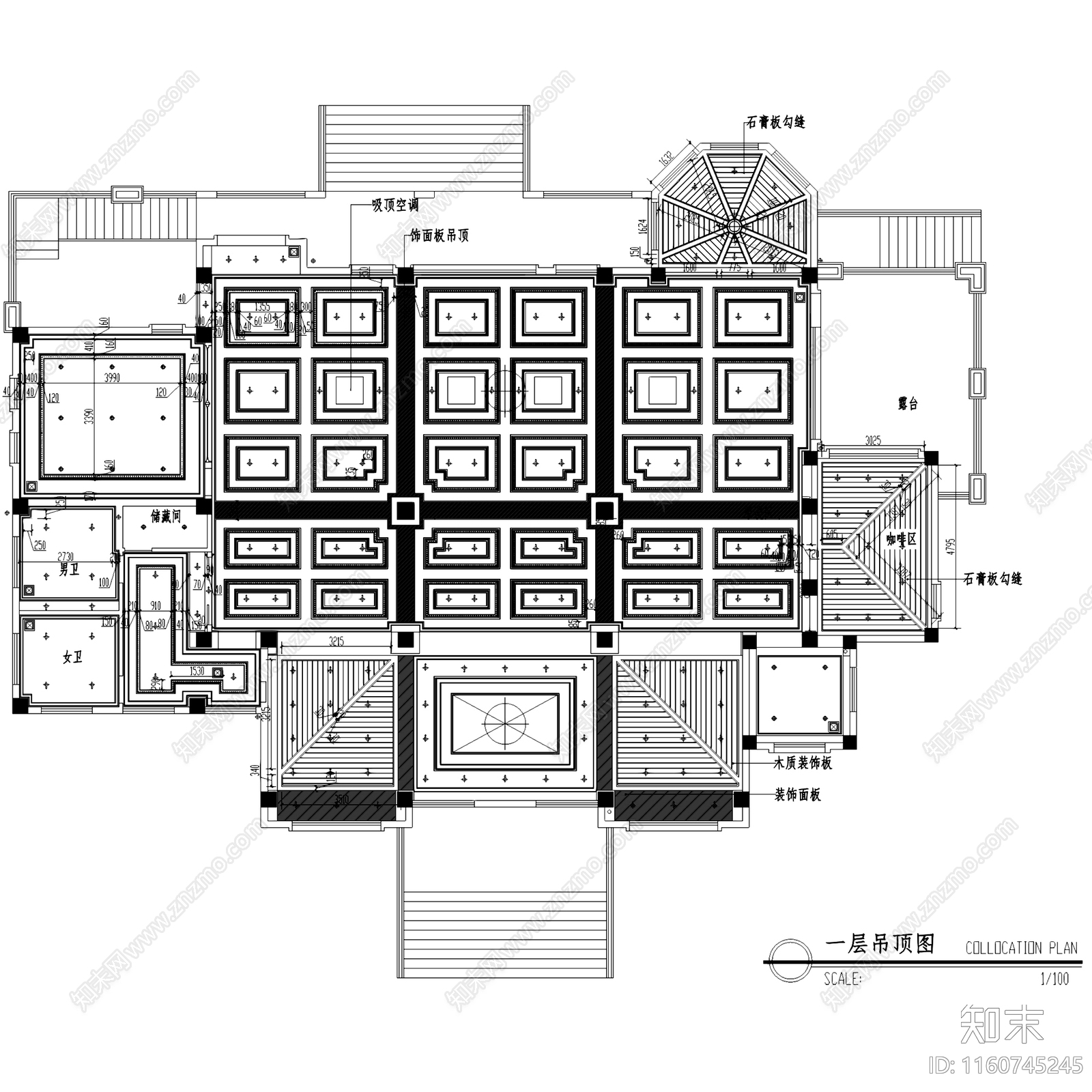 欧式简欧香山合苑售楼处室内工装cad施工图下载【ID:1160745245】