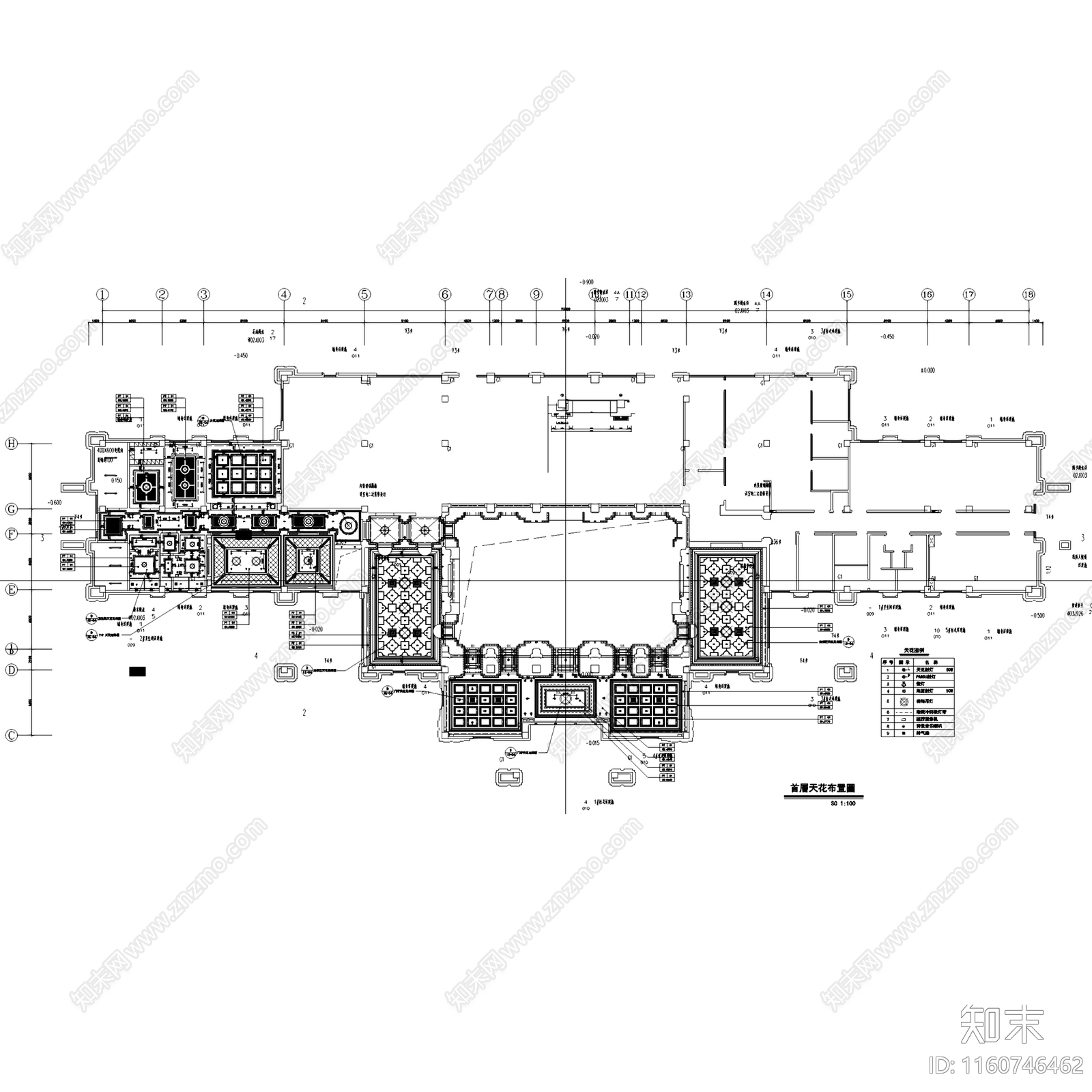 法式欧式中建汤逊湖壹号售楼处室内工装cad施工图下载【ID:1160746462】