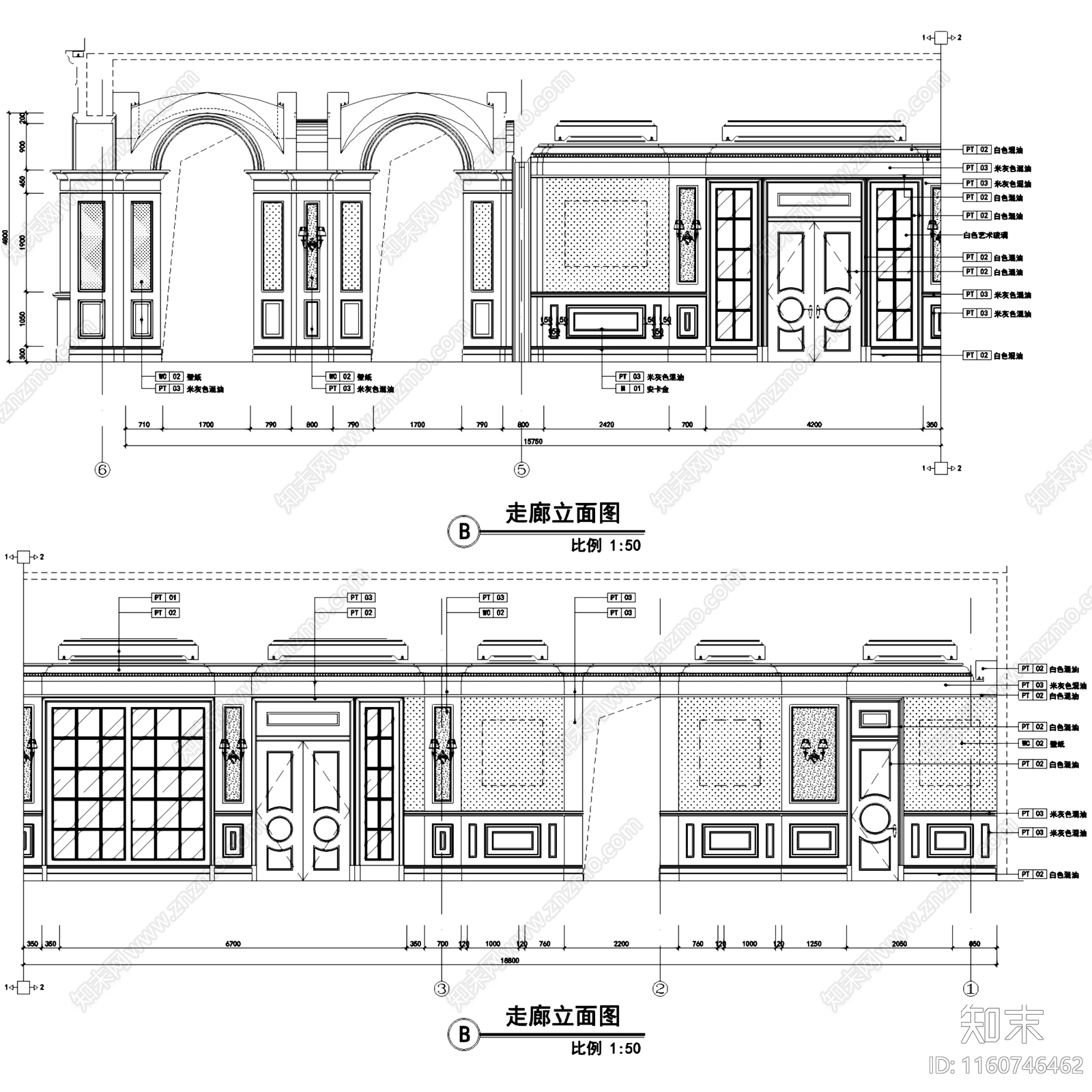 法式欧式中建汤逊湖壹号售楼处室内工装cad施工图下载【ID:1160746462】