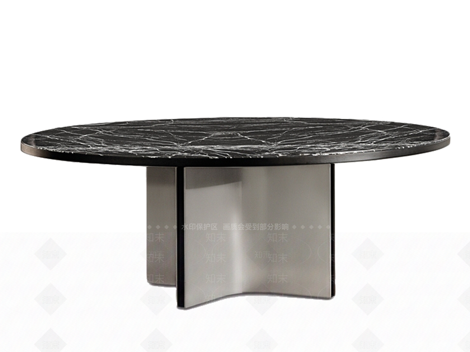minotti现代轻奢圆桌餐桌3D模型下载【ID:1160747142】