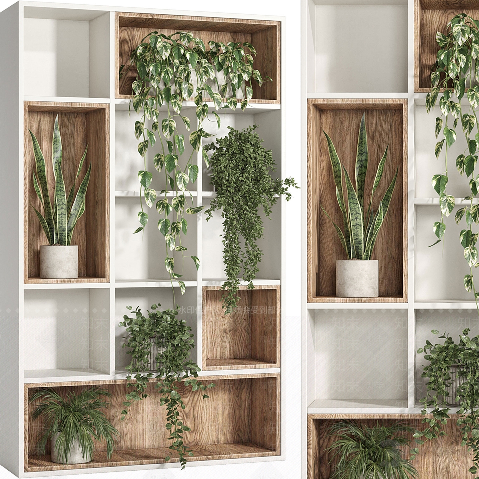 绿植墙3D模型下载【ID:1163119906】