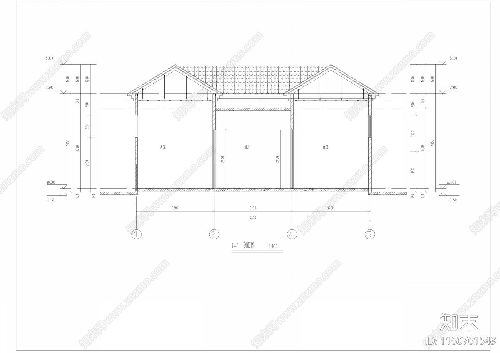 公共卫生间cad施工图下载【ID:1160761549】