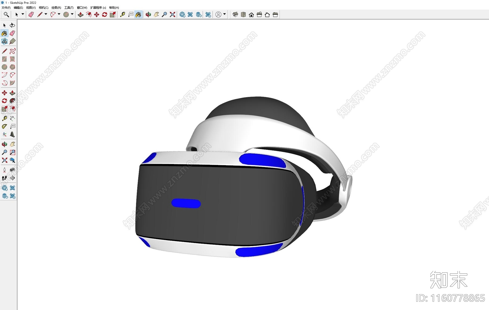 VR眼镜SU模型下载【ID:1160778865】