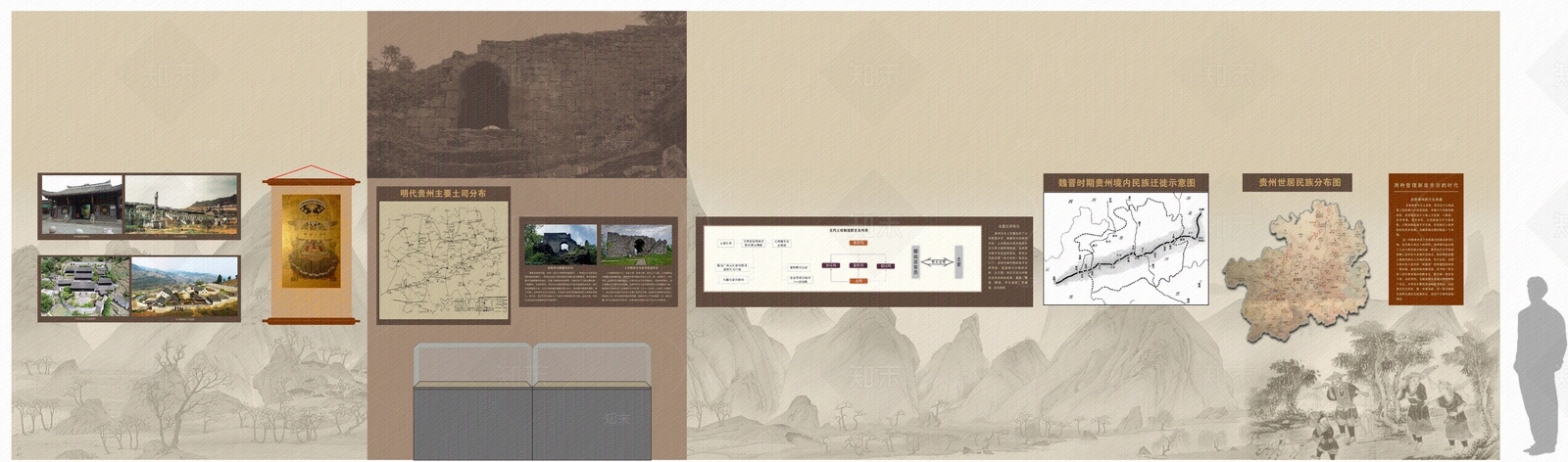 历史展厅档案文化馆立面贴图下载【ID:1160779141】