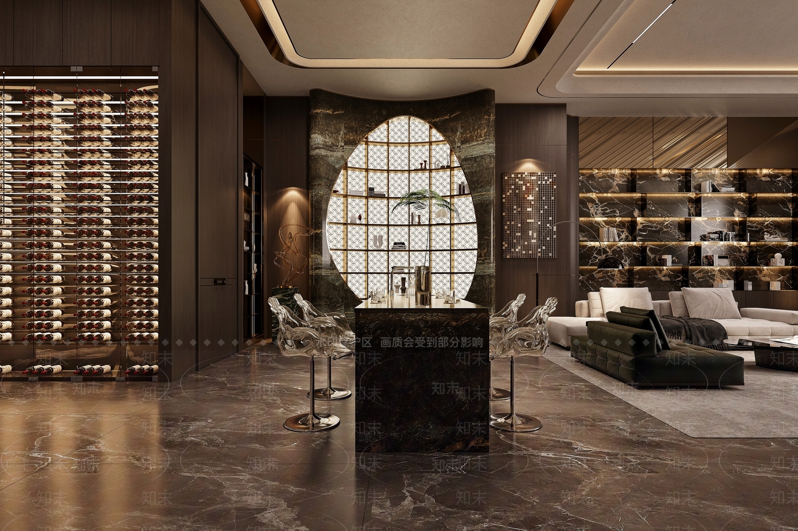 现代酒吧台3D模型下载【ID:1160781832】