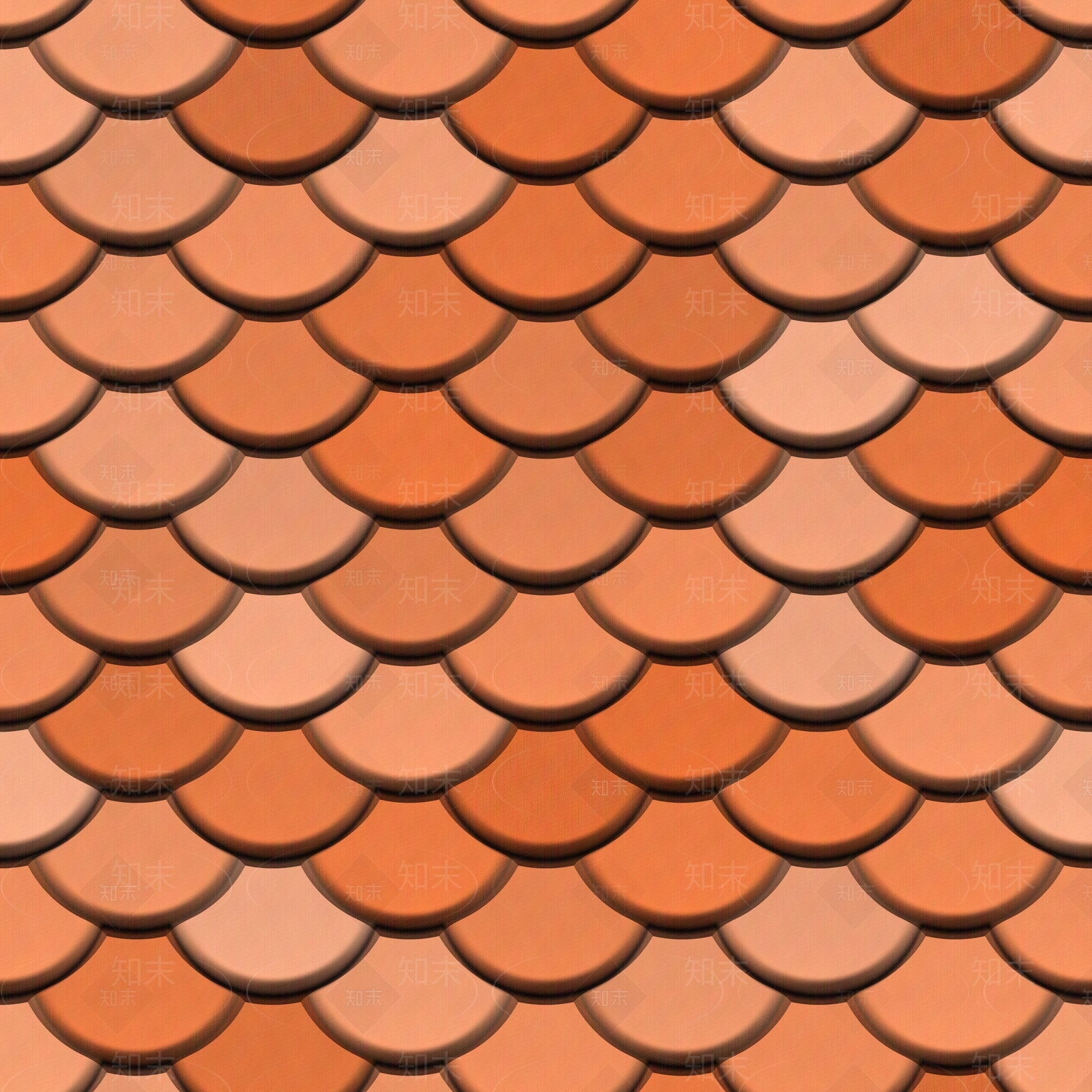 无缝鱼鳞纹造型墙面贴图下载【ID:1160783628】