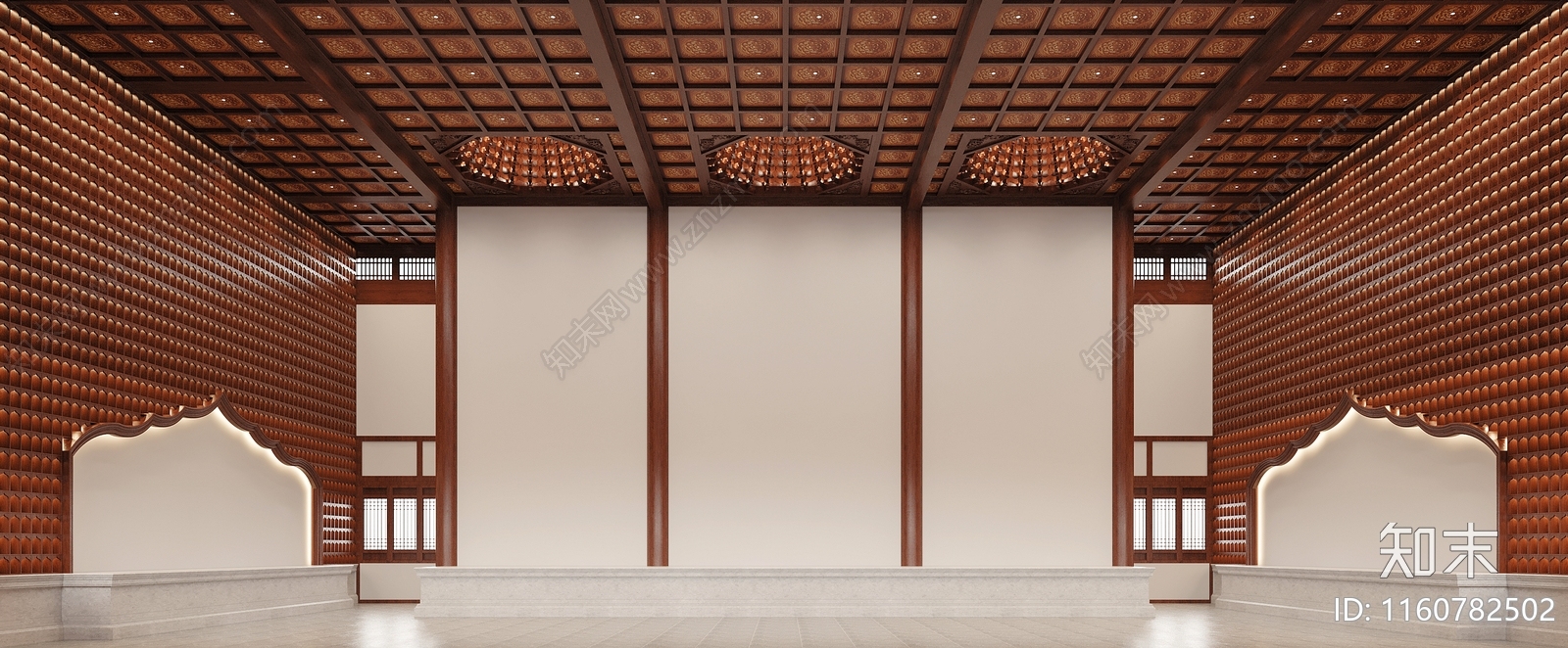 中式寺庙3D模型下载【ID:1160782502】