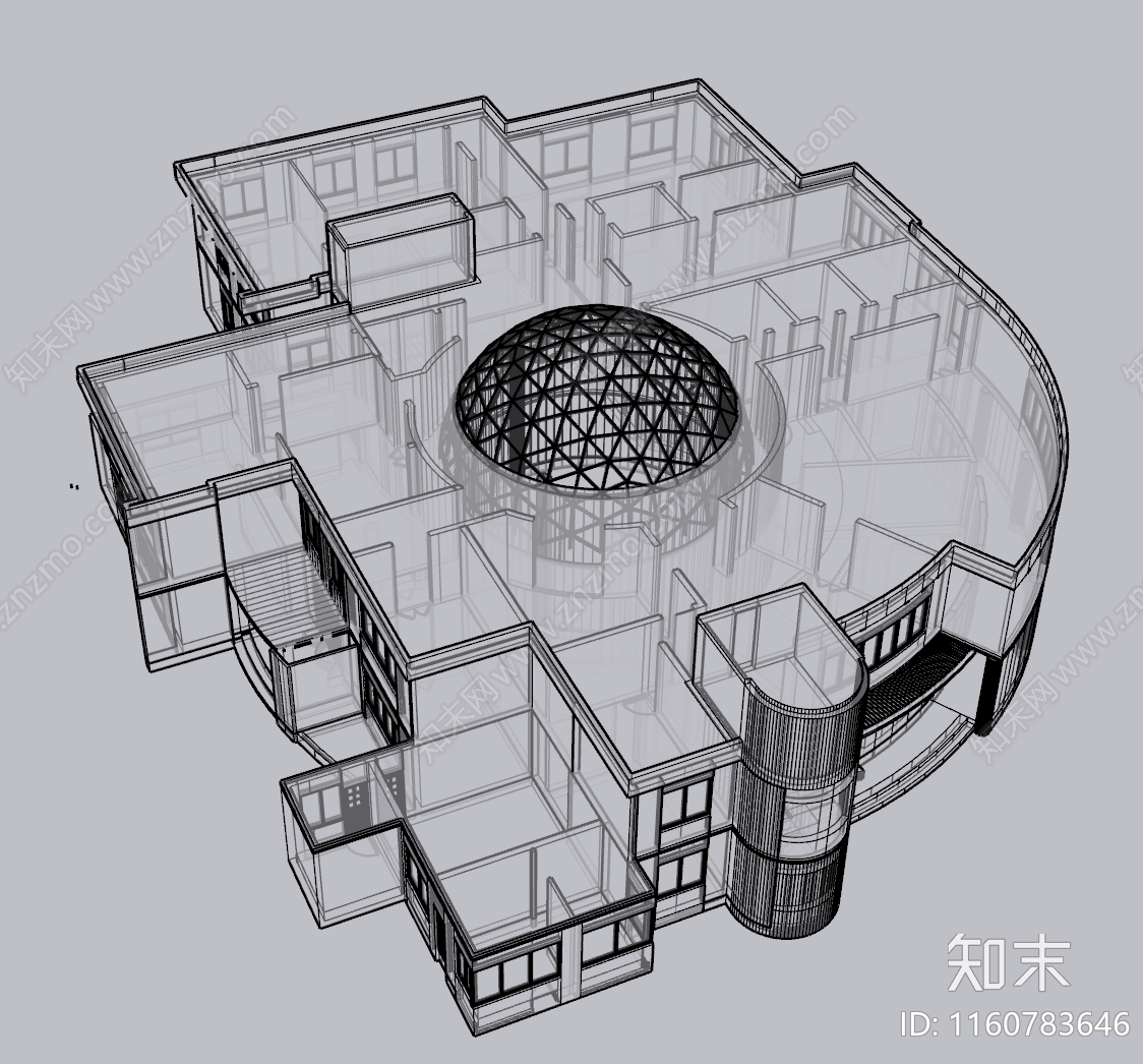 现代六班幼儿园SU模型下载【ID:1160783646】