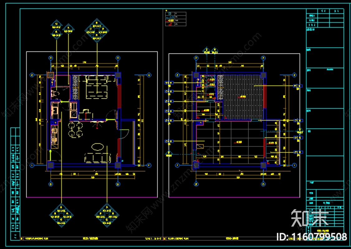 公司管理宿舍cad施工图下载【ID:1160799508】