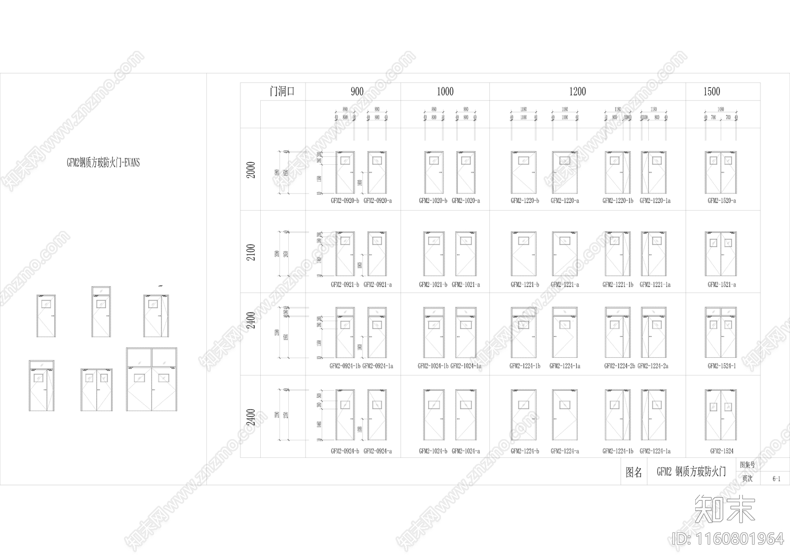 钢质防火门动态块施工图下载【ID:1160801964】