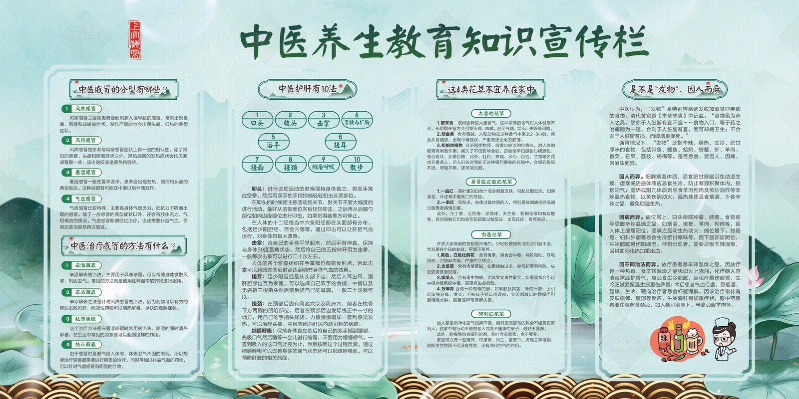 养身宣传栏贴图下载【ID:1160802575】_【知末网贴图库】