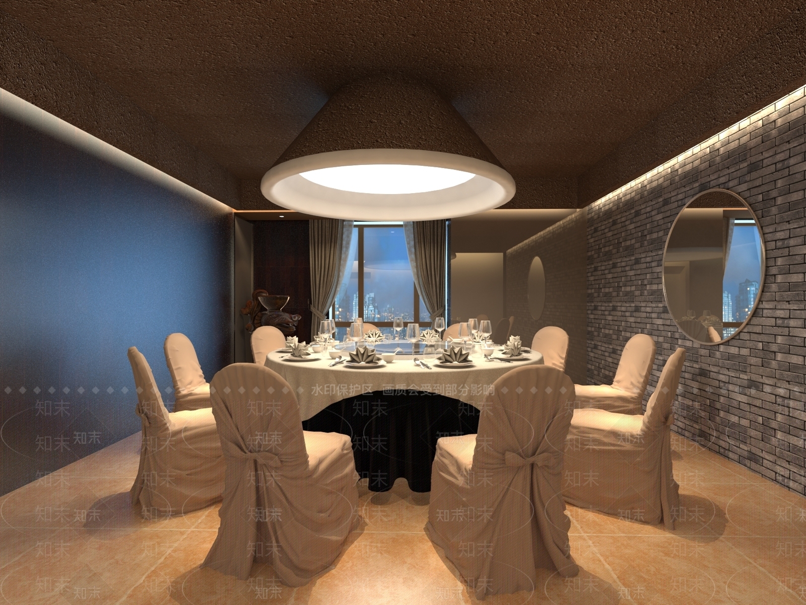 现代音乐餐吧包间3D模型下载【ID:1160803647】