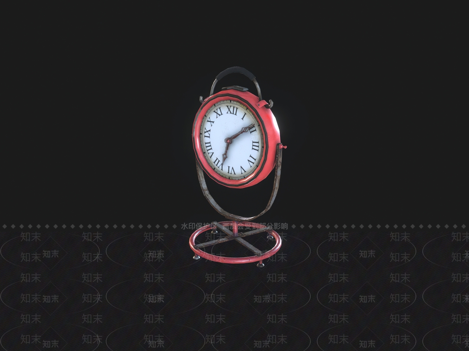 现代老旧钟表SU模型下载【ID:1160807373】