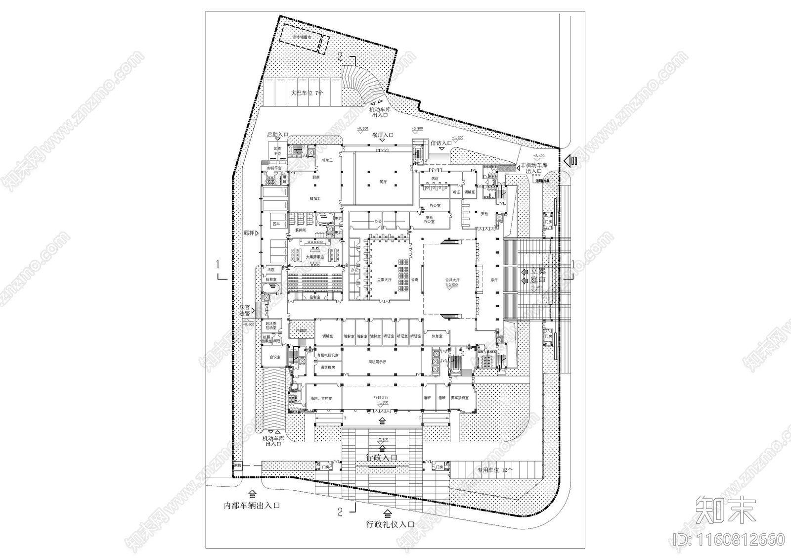 最终行政机构建筑施工图下载【ID:1160812660】