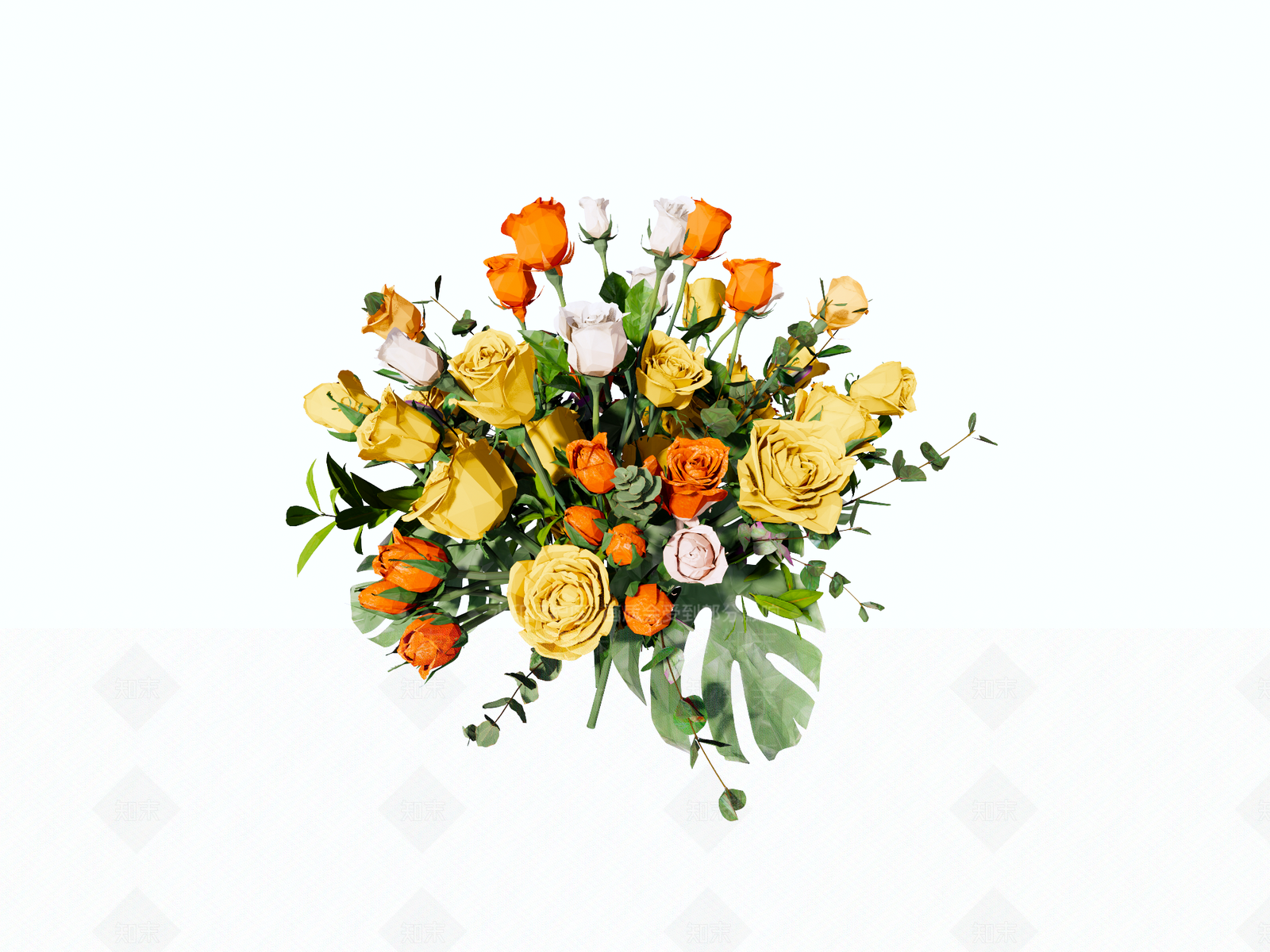 现代花艺花卉SU模型下载【ID:1160815019】