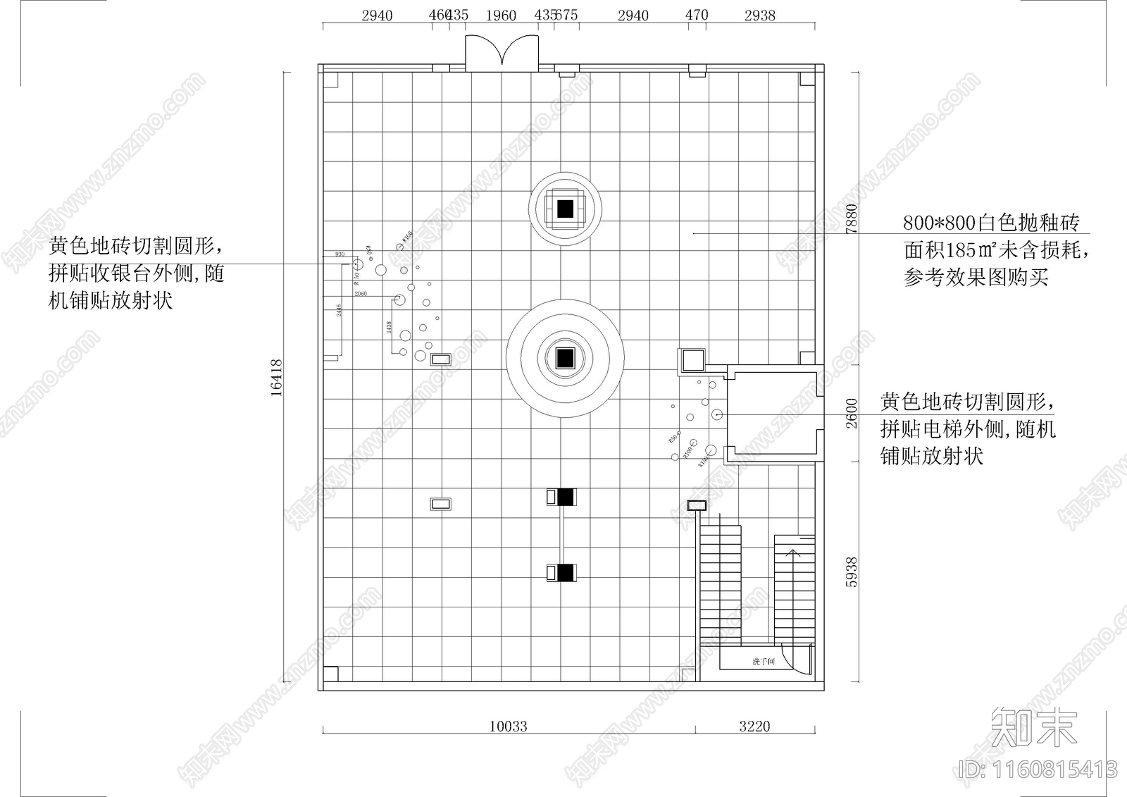 原木风母婴店cad施工图下载【ID:1160815413】