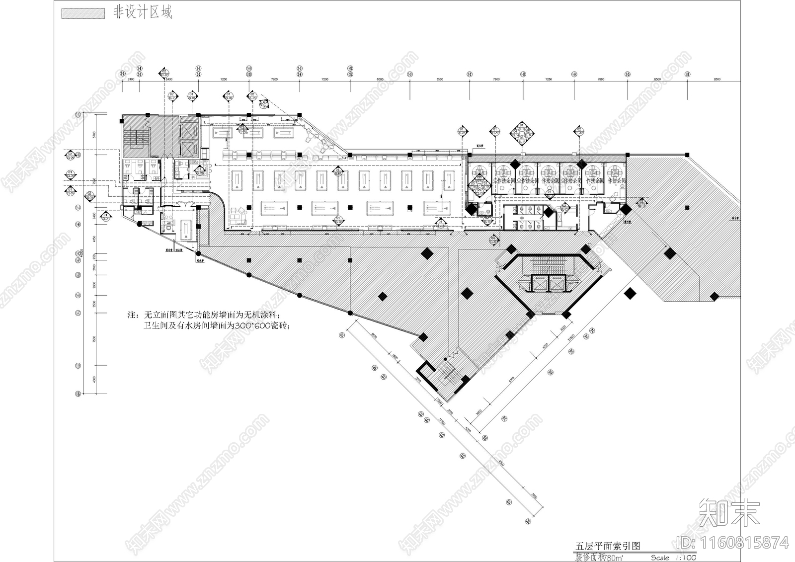 大型台球厅施工图下载【ID:1160815874】