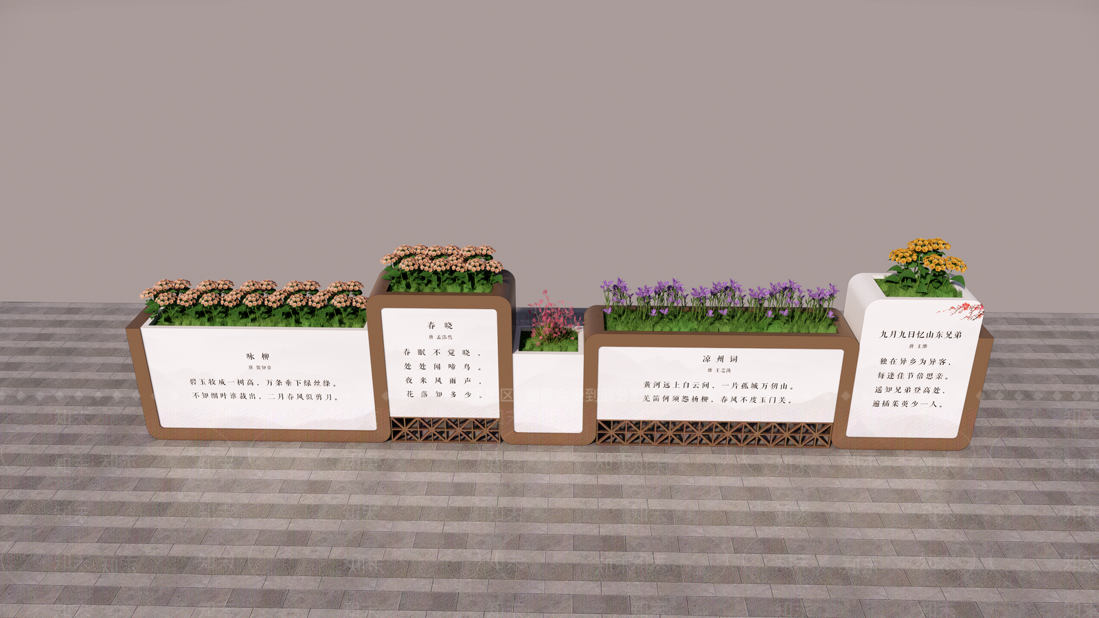 花箱SU模型下载【ID:1160820536】