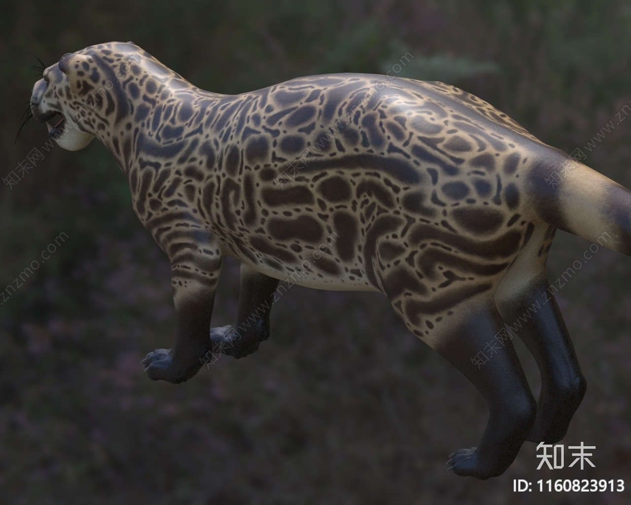 北美洲父猫牛鬣兽科生物动物3D模型下载【ID:1160823913】