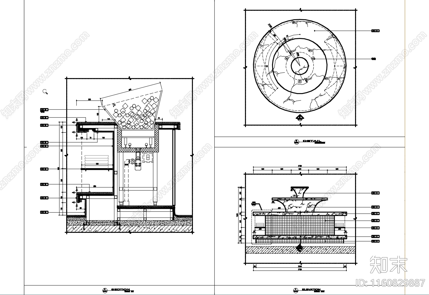 酒架及自助餐台大样图cad施工图下载【ID:1160829887】