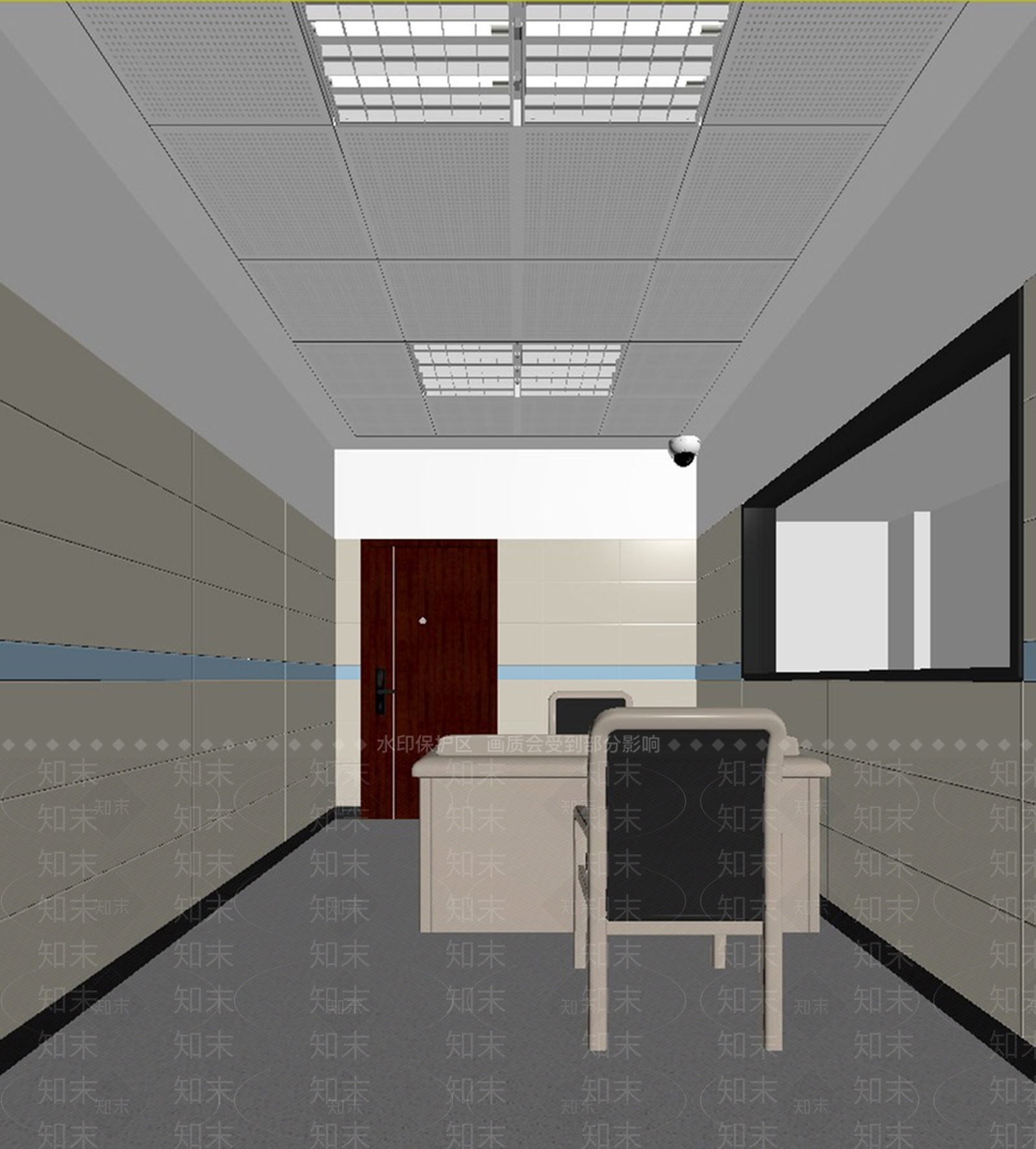 现代审讯室SU模型下载【ID:1160830443】