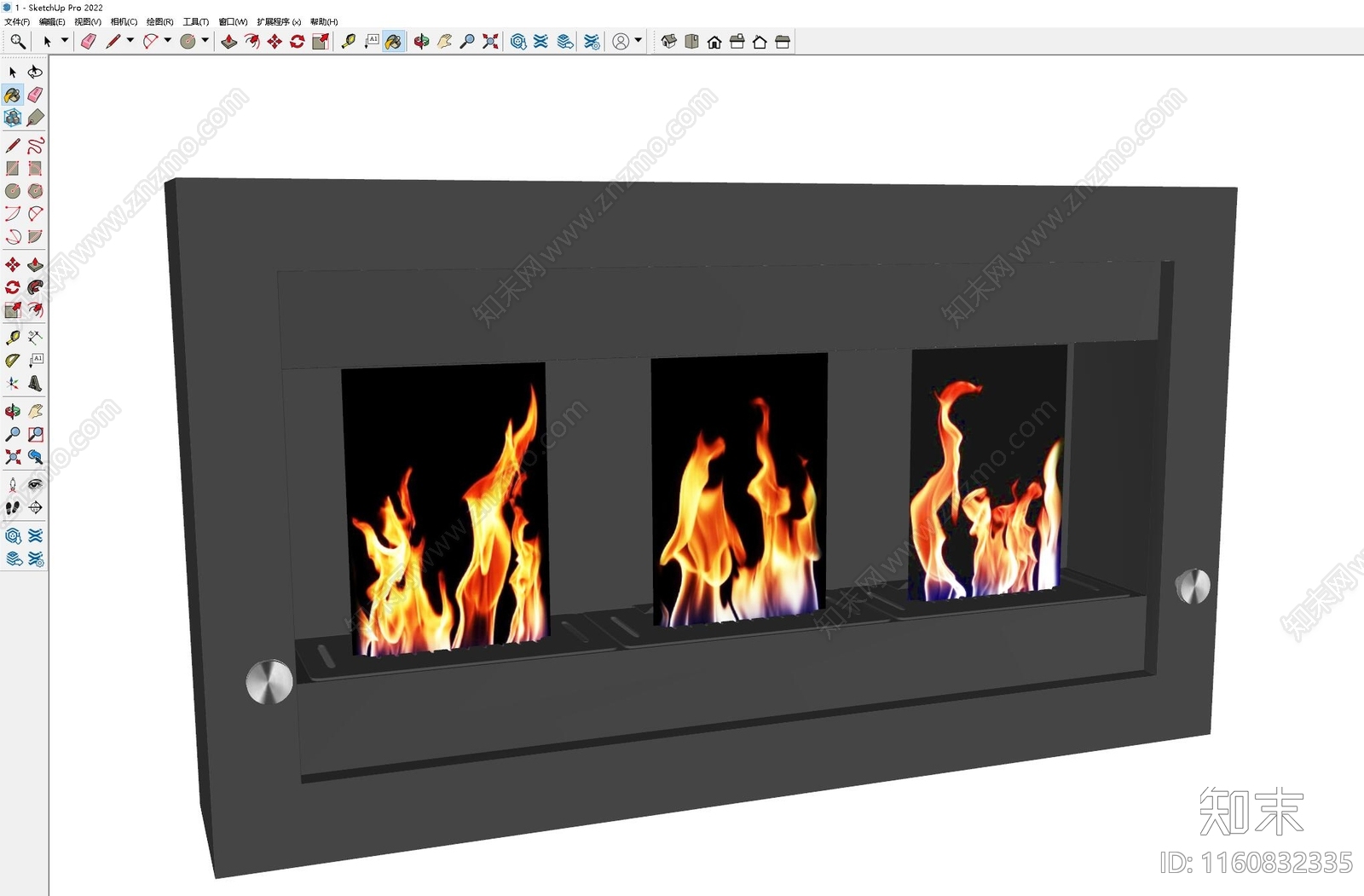 现代壁炉SU模型下载【ID:1160832335】