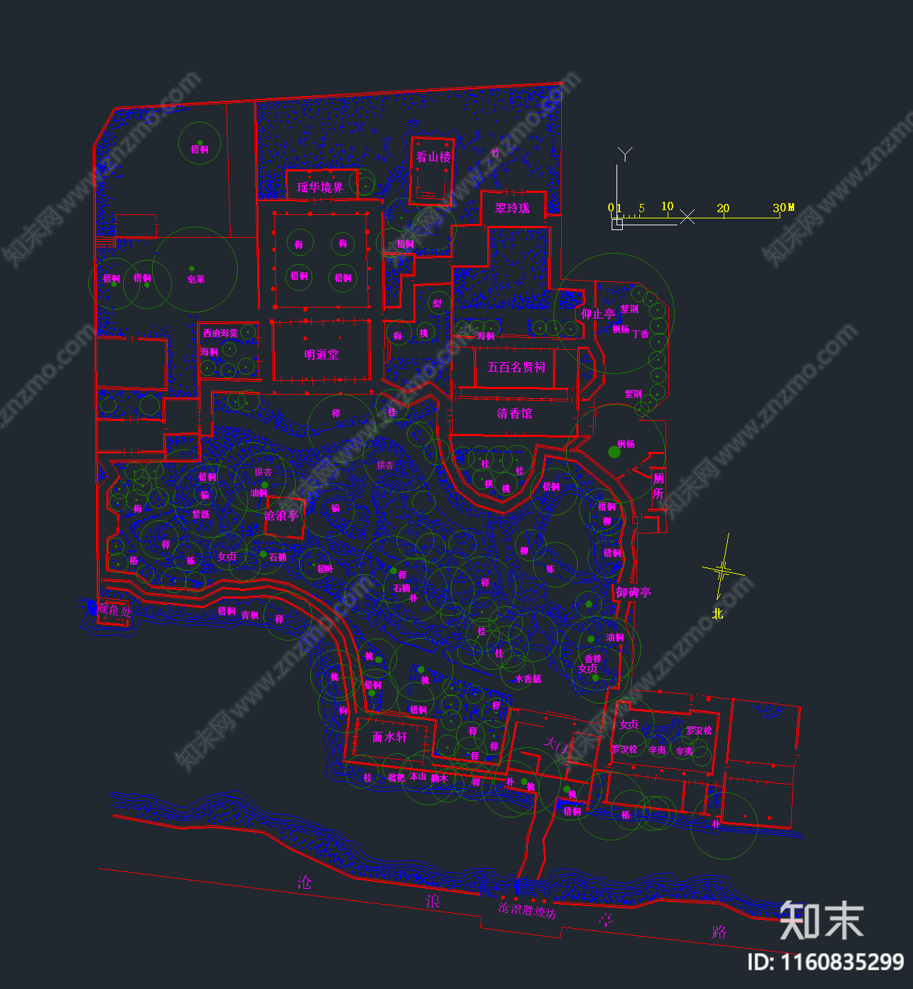 苏州古典园林施工图下载【ID:1160835299】