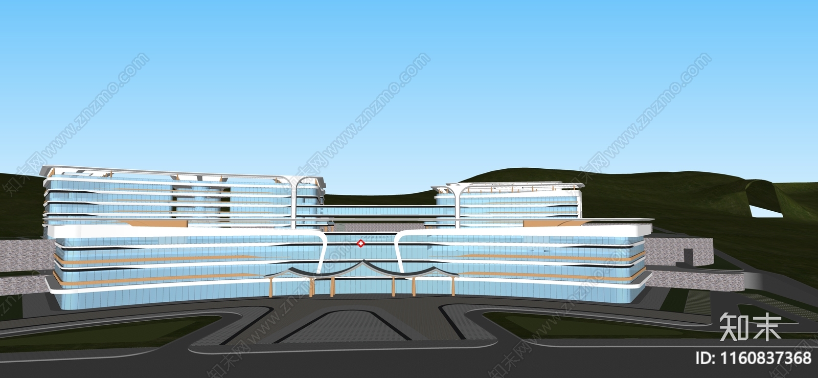 现代风格医院SU模型下载【ID:1160837368】