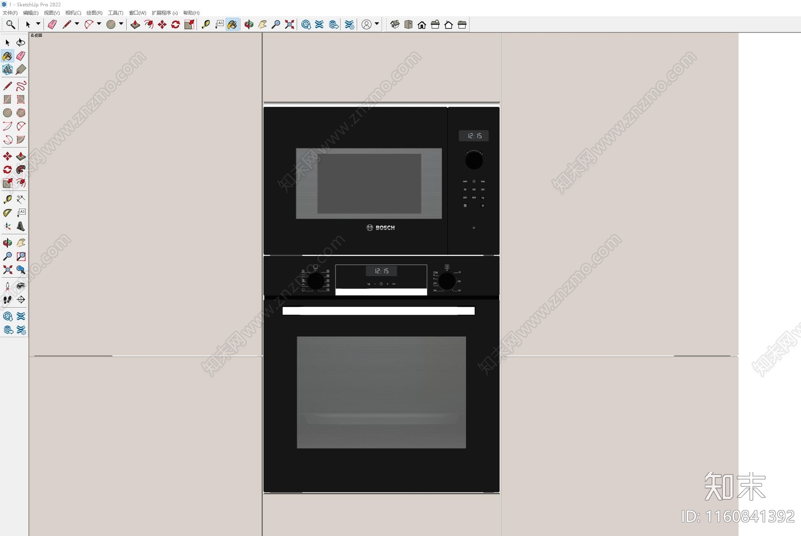 烤箱SU模型下载【ID:1160841392】