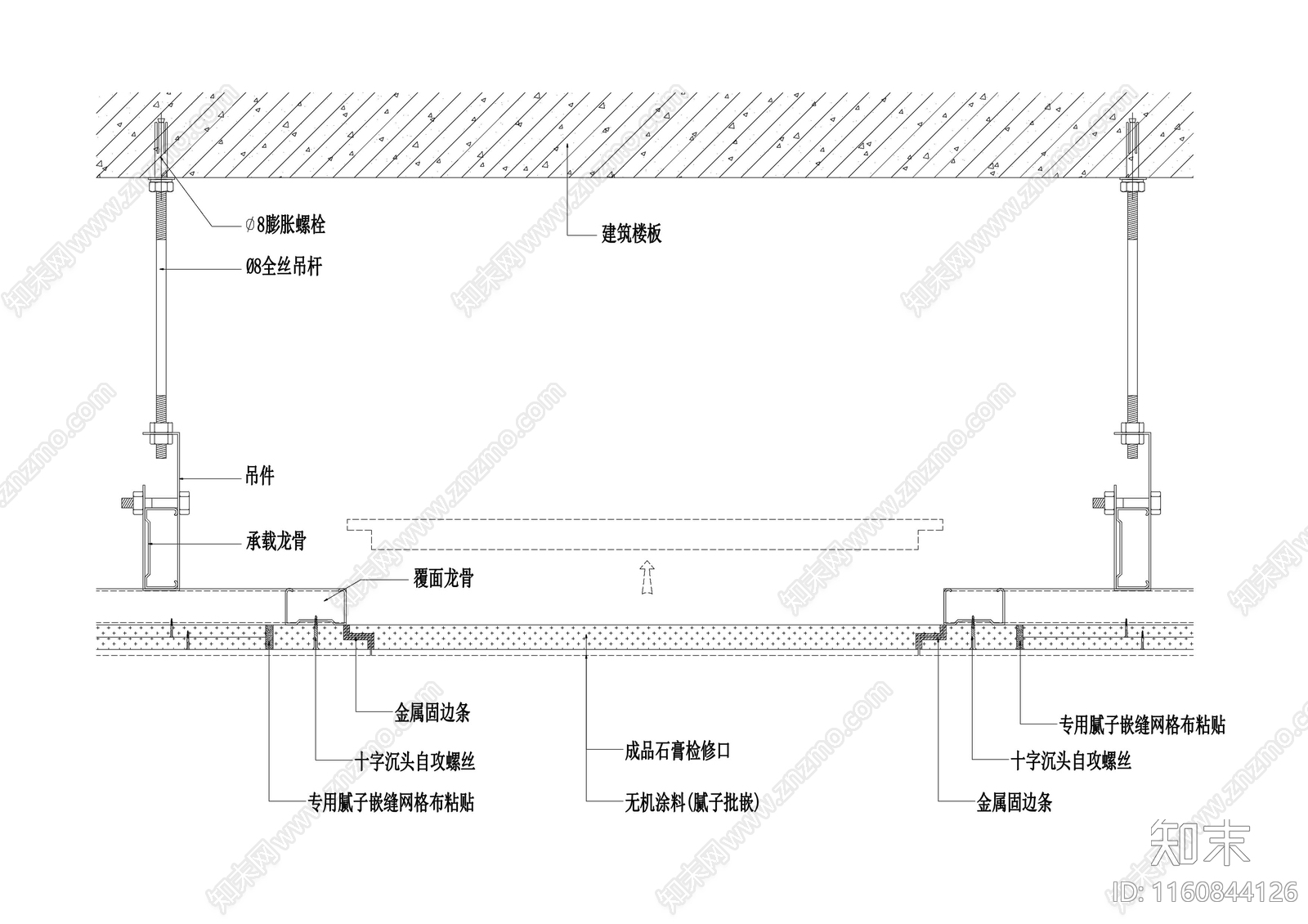 成品检修口节点cad施工图下载【ID:1160844126】