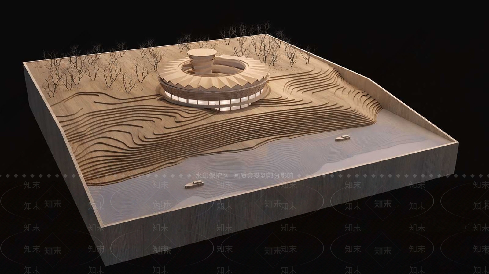现代博物馆3D模型下载【ID:1160844368】