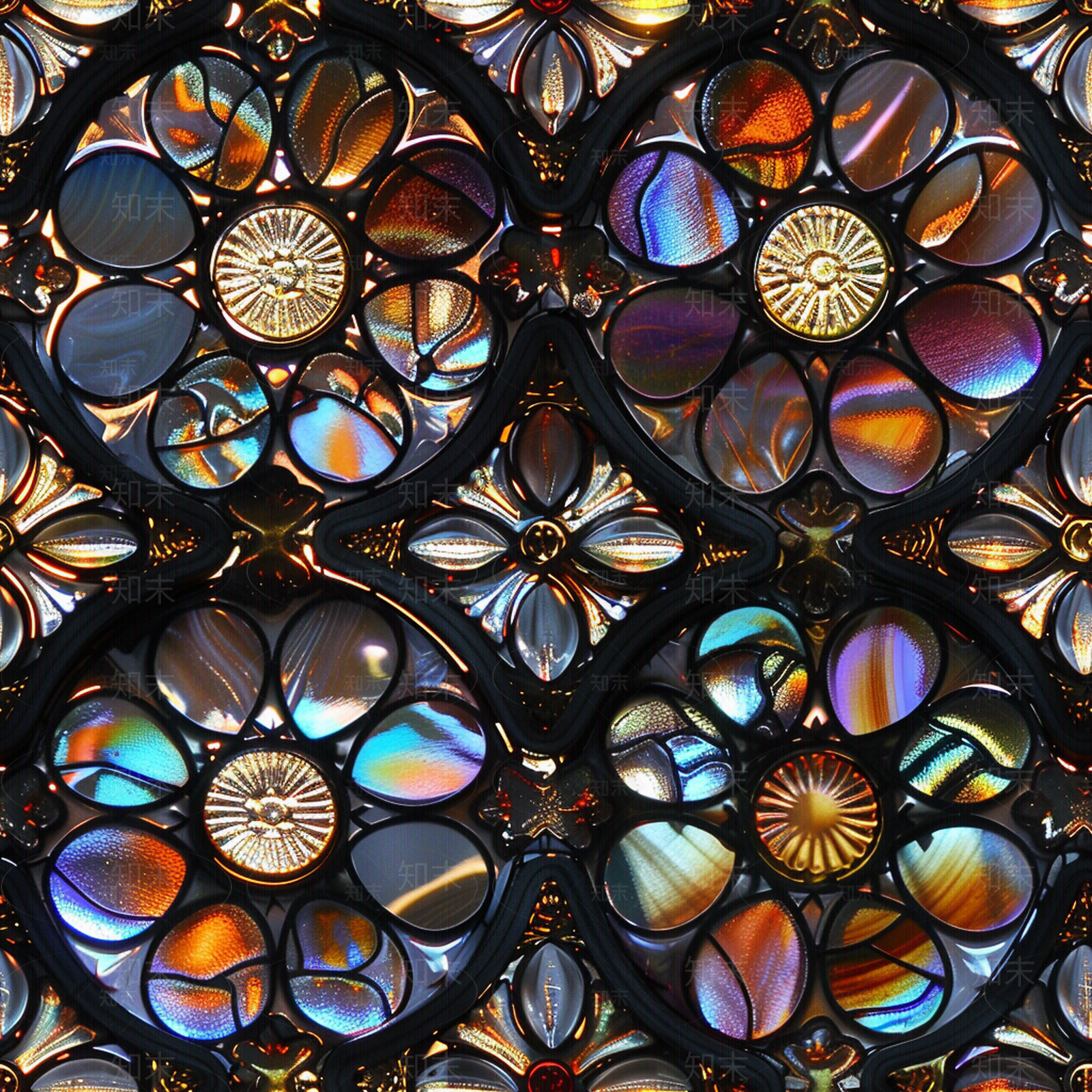 png无缝彩色玻璃拼花13贴图下载【ID:1160848495】