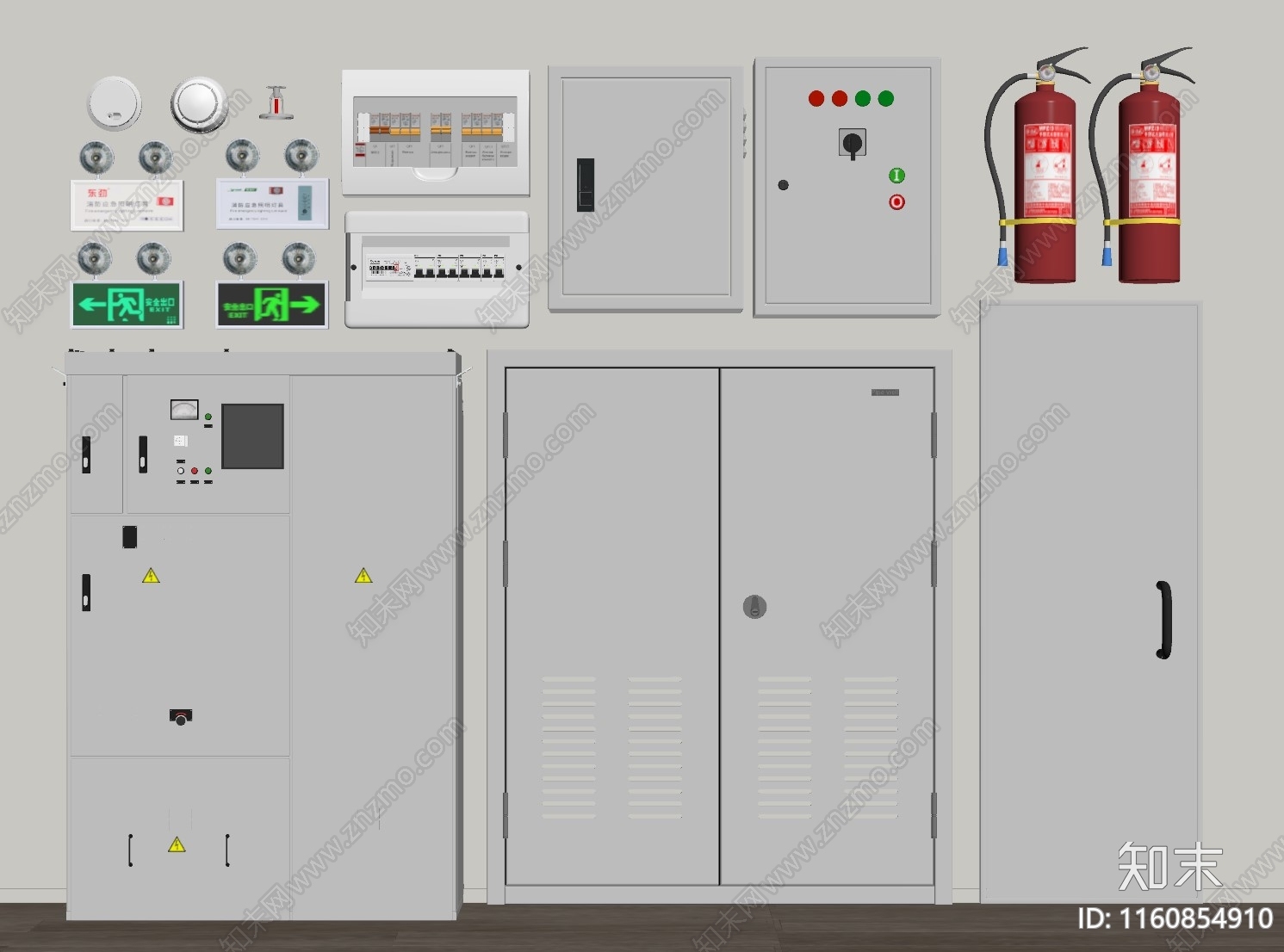 现代配电箱SU模型下载【ID:1160854910】