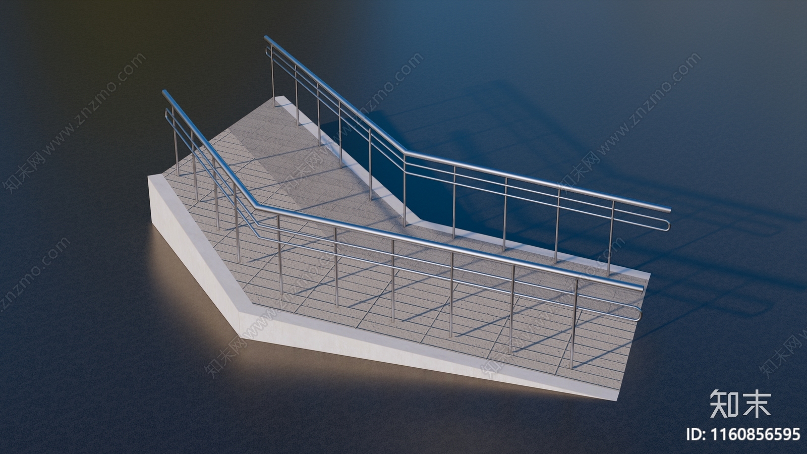 现代无障碍坡道SU模型下载【ID:1160856595】