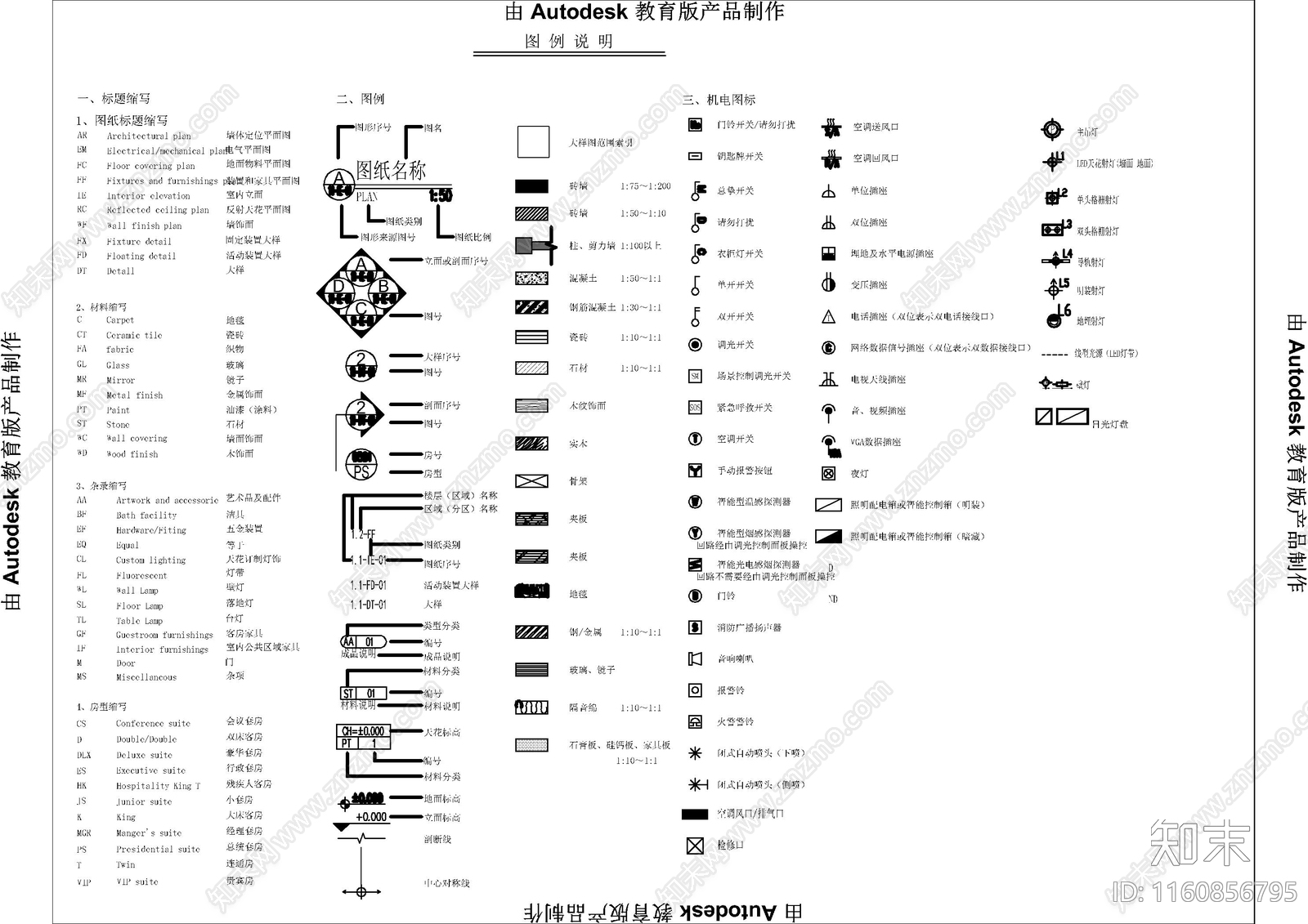 鱼头餐厅目录设计说明材料表图库cad施工图下载【ID:1160856795】