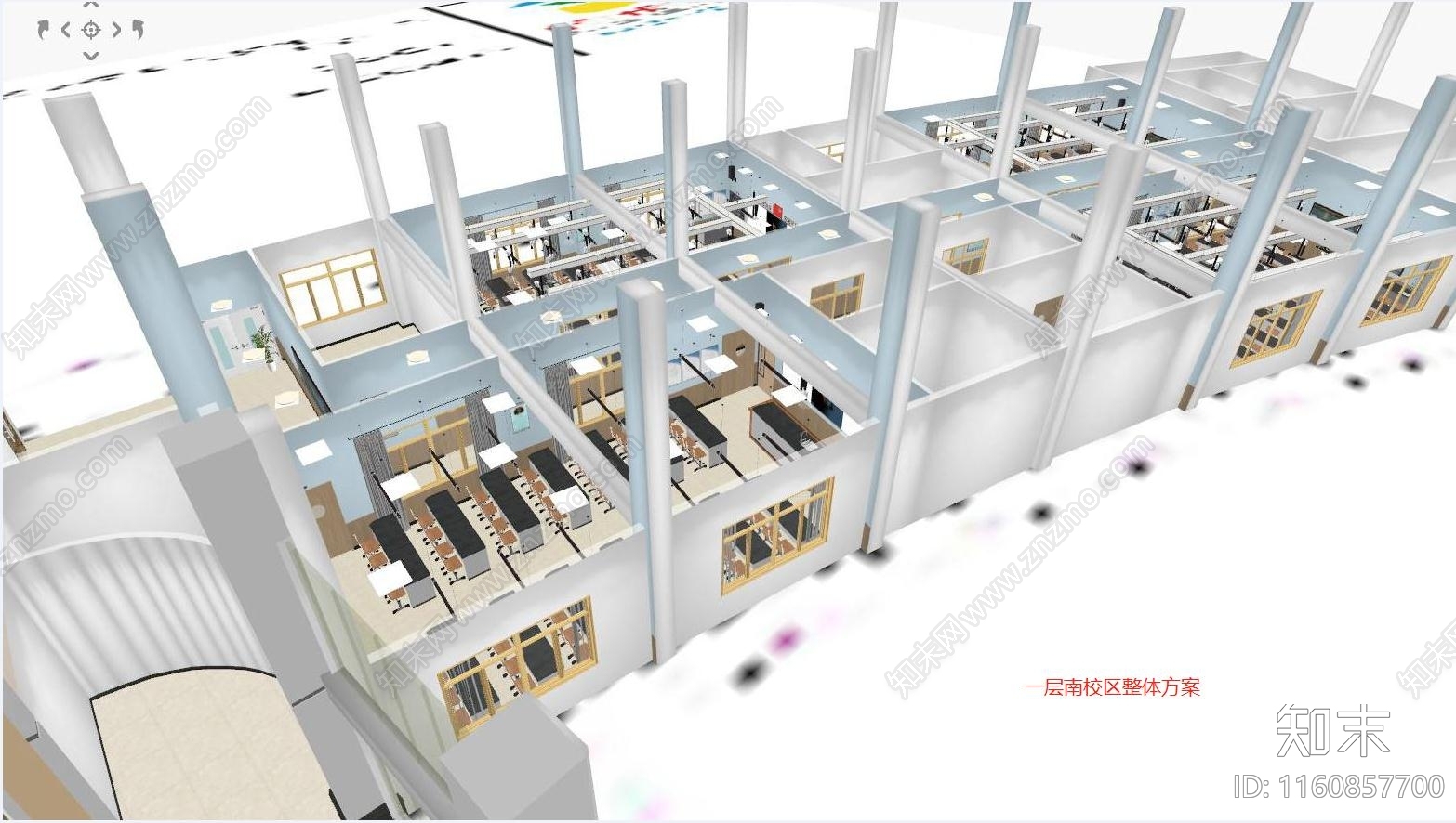 文昌学校综合楼一二层图书馆及科学教师设计cad施工图下载【ID:1160857700】