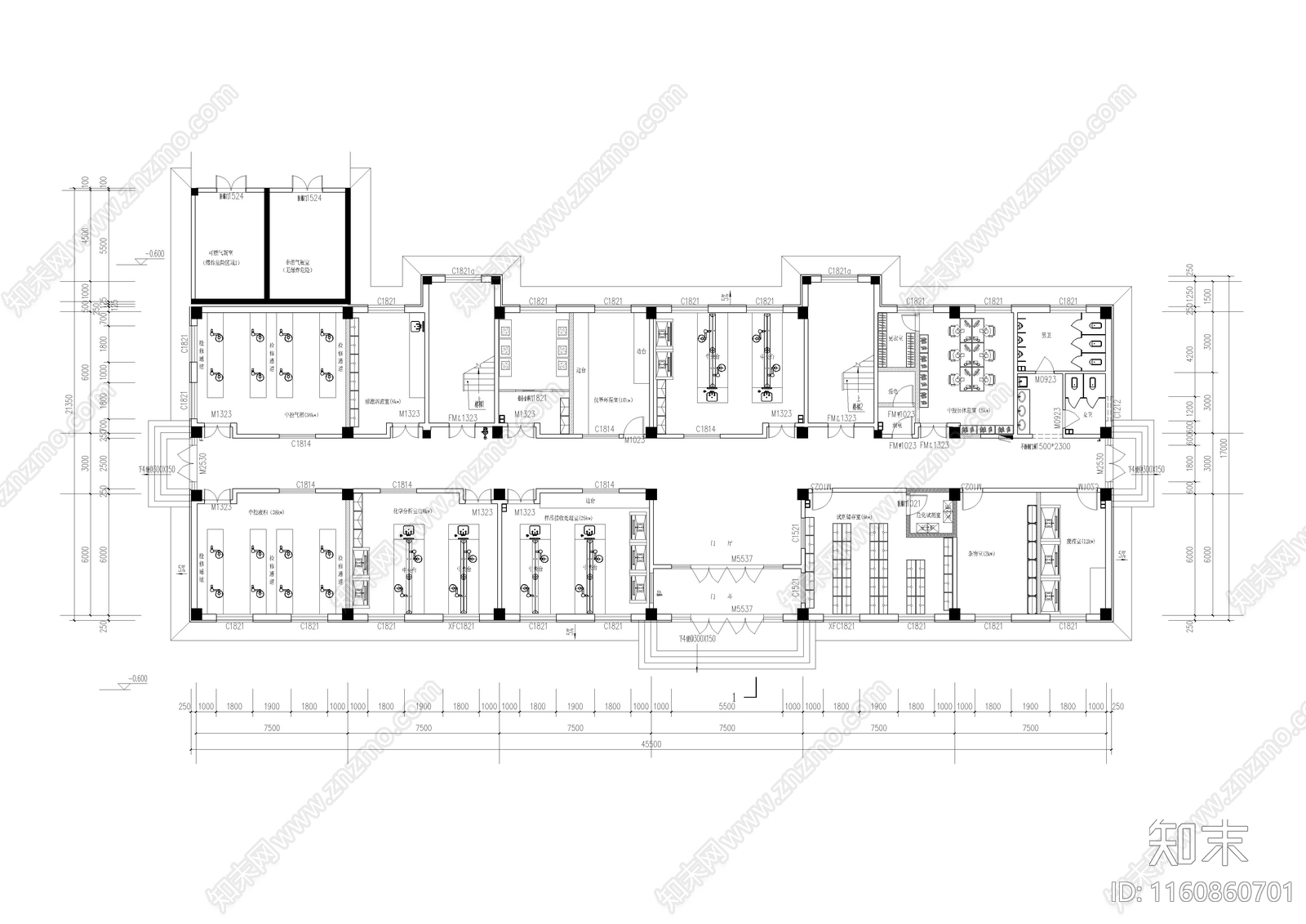 化工化学实验室施工图下载【ID:1160860701】