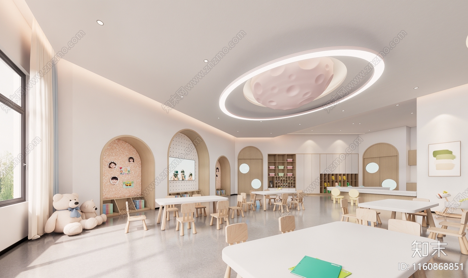 现代幼儿园教室SU模型下载【ID:1160868851】
