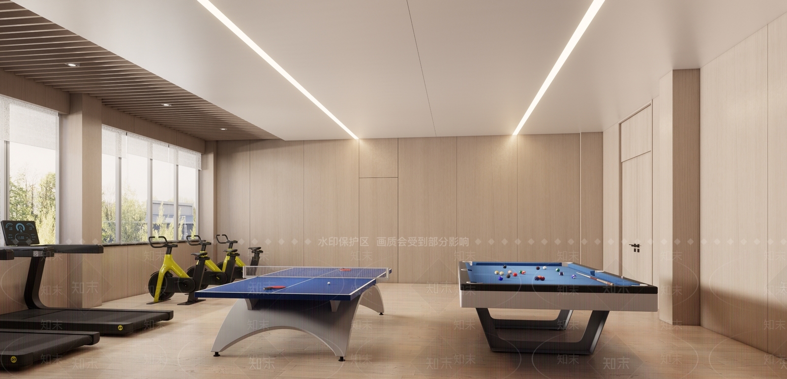 现代健身房SU模型下载【ID:1160871412】
