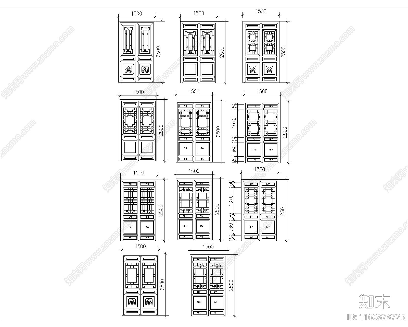 古建筑门施工汇集5施工图下载【ID:1160873725】