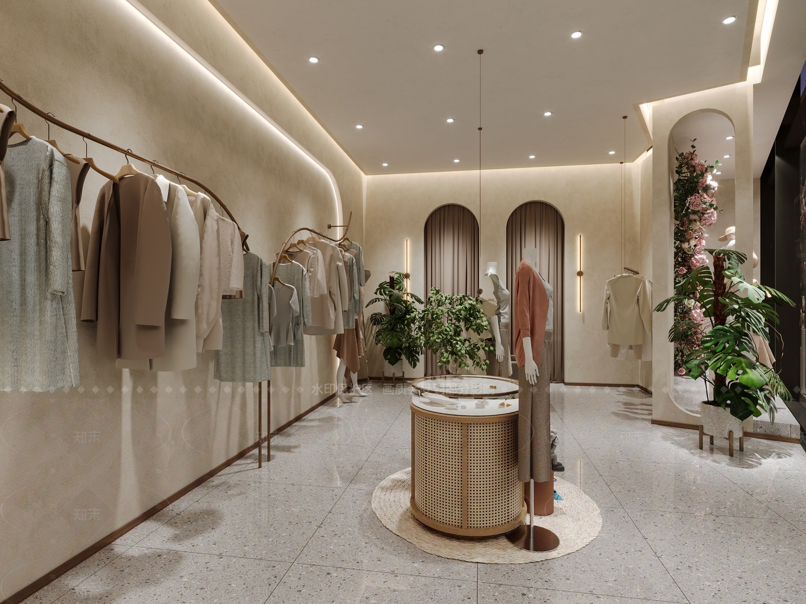 现代服装店3D模型下载【ID:1160878819】