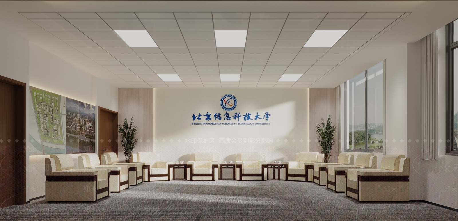 现代接待室3D模型下载【ID:1160880765】