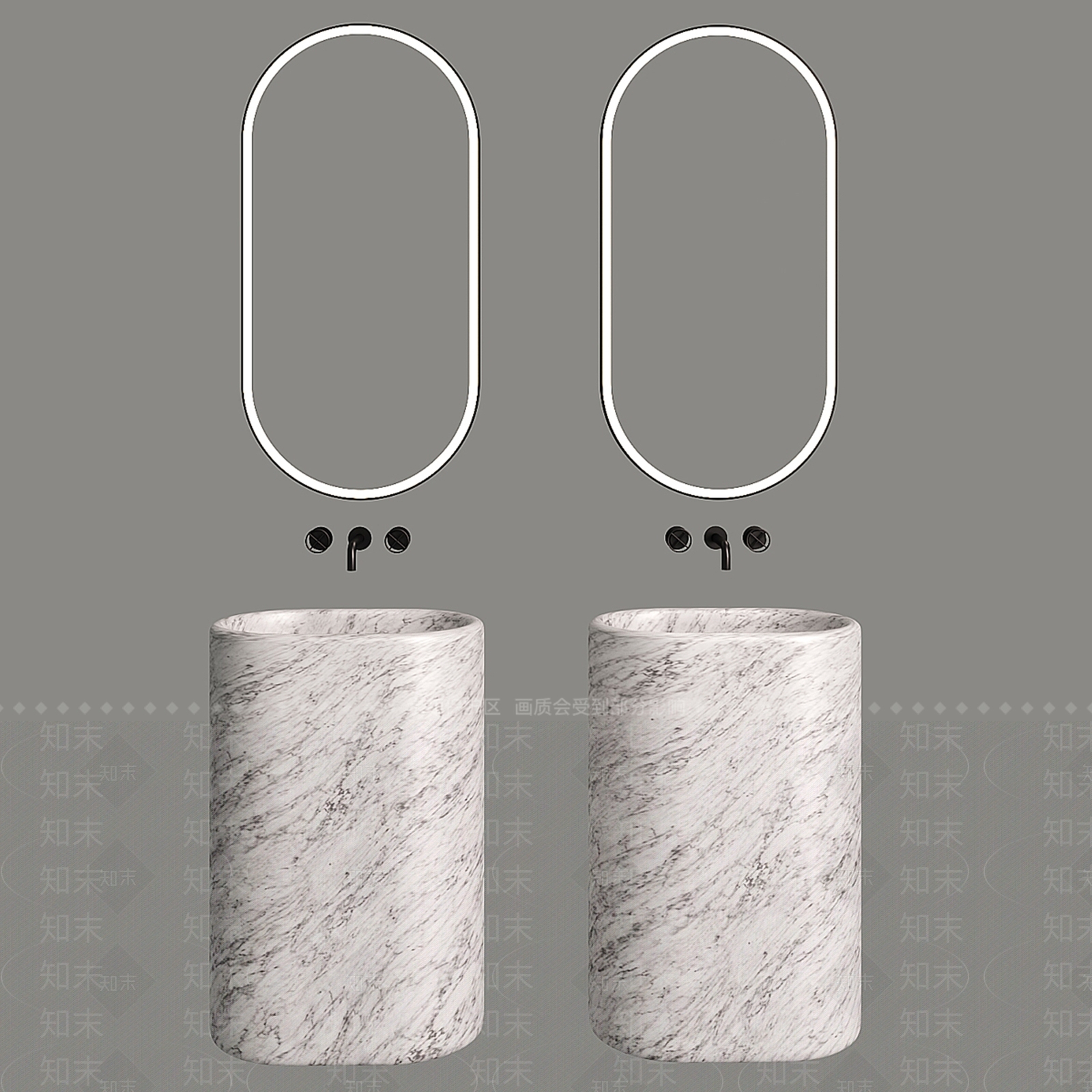 洗手台盆3D模型下载【ID:1160881931】