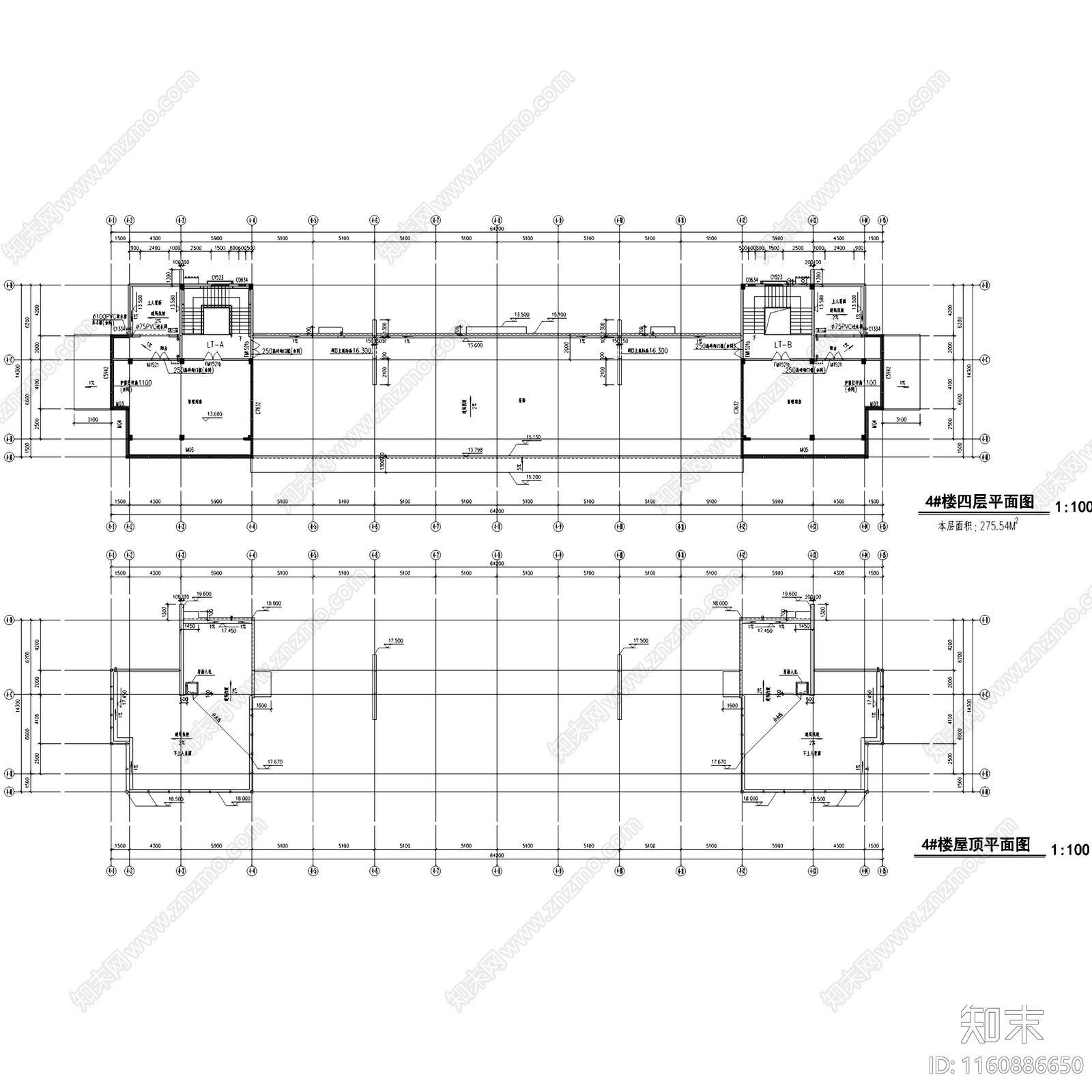 现代源丰紫庐营销中心售楼处建筑及临街底商建筑cad施工图下载【ID:1160886650】