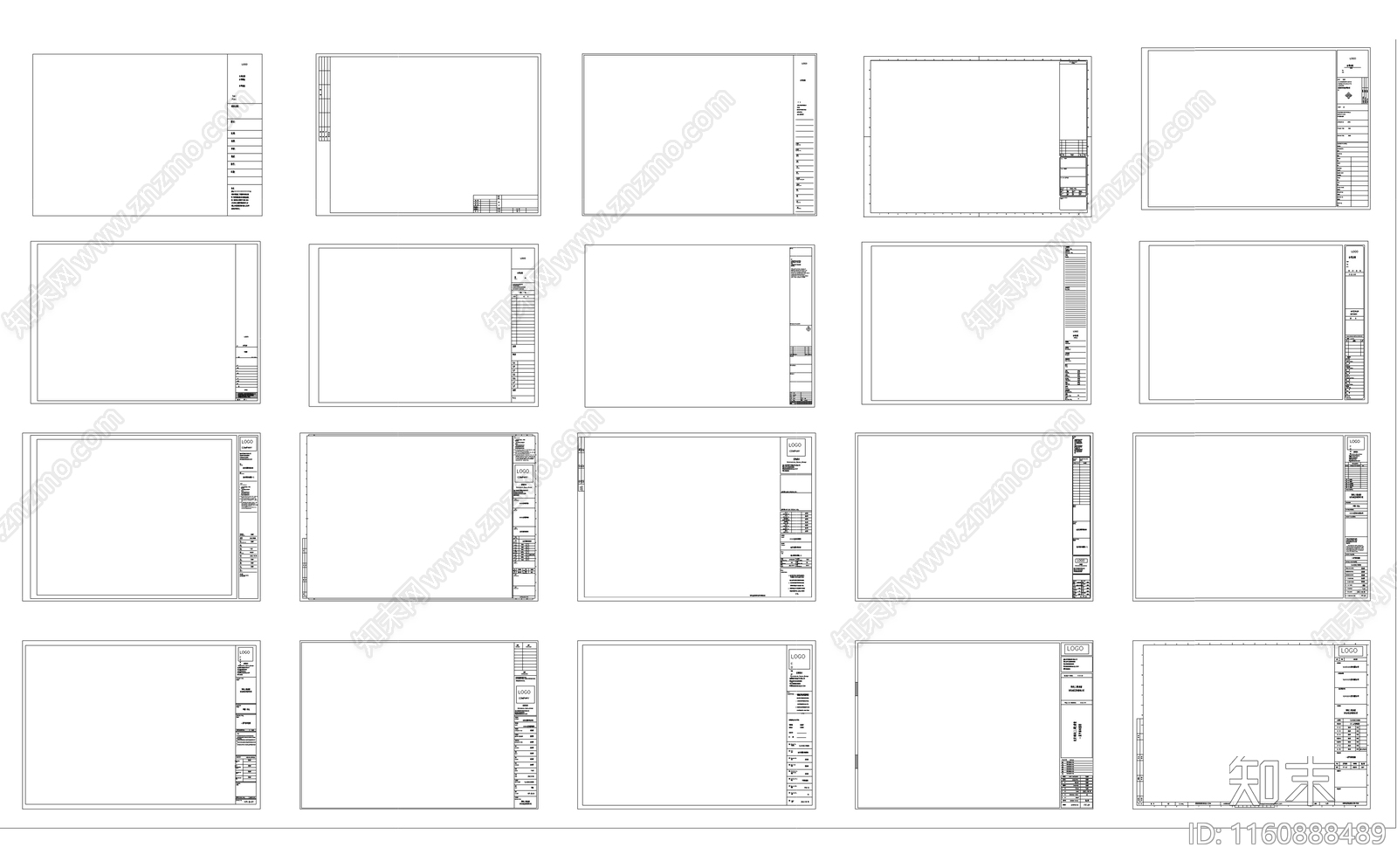 精品图框40款cad施工图下载【ID:1160888489】