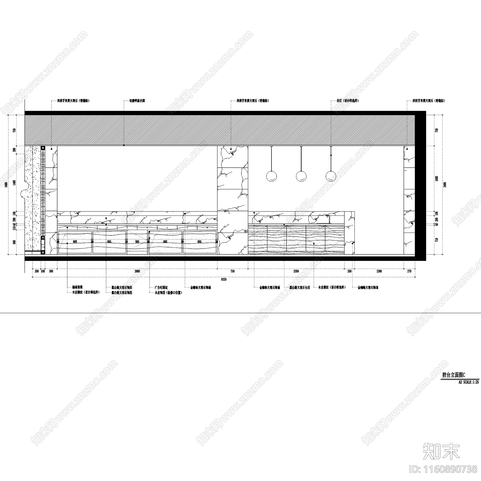 简欧中茵上城美域售楼处室内工装cad施工图下载【ID:1160890738】